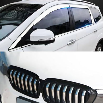 16Ft Chrome Silver Automotive Car Exterior and Interior Molding Trim Universal Bumper Window Door Body Side Decorative Strip Scratch-Proof (1/2 inch (12mm)) - size: Width:1/2inch(12mm)