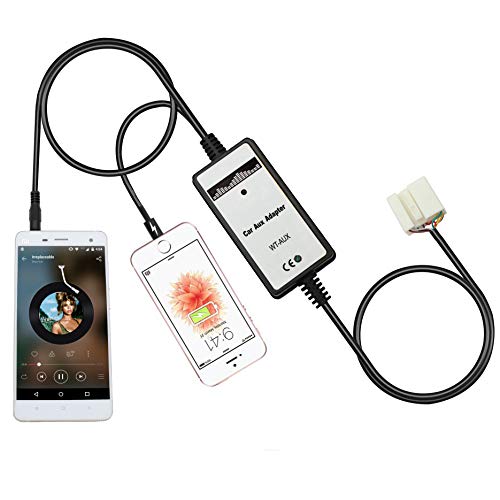 Car Audio AUX Input Adapter with Charge Cable for Honda Accord 2003-2011, Civic 2006-2010, Pilot 2006-2011, Odyssey 2005-2010, Acura CSX 2006-2011, MDX 2005-2006 - size: AUX Adapter+Charging Cable