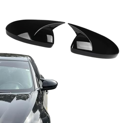 Rear View Side Mirror Cover Compatible with Nissan Altima Sentra 2019-2023, 2PCS Door Side Mirror Cover Cap (Glossy Black) - color: Glossy Black