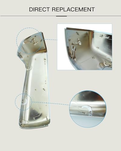 Mirror Cover Cap Trim Compatible with 2019-2024 Chevy Silverado 1500, GMC Sierra 1500 Chrome - color: Chrome