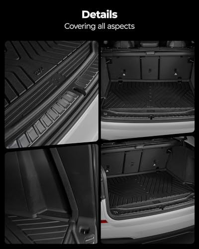 3W BMW iX Cargo Liner 2022 2023 2024 2025 2026 M60 xDrive All Weather TPE Car Accessories Odorless Anti-Slip Custom Fit Rear Trunk Mat, Black - style: 8) iX 2022-2026 | Cargo Liner