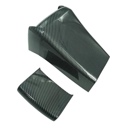 Car Armrest Box Cover Trim Decals Compatible with Honda Civic Accessories 10th Gen 2016 2017 2018 2019 2020 2021 ABS Carbon Fiber Style Interior(2 PCS) - color: Armrest Box Cover Trim