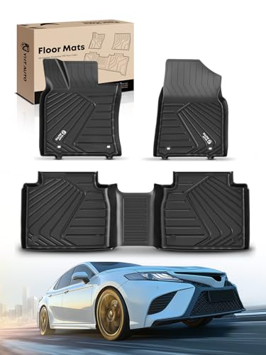 YHTAUTO Floor Mats Fit 2019-2025 Lexus ES350/ES300h, TPE All Weather Car Mats Waterproof Anti-Slip Odorless Floor Liner, Interior Car Accessories Front & 2nd Row Liner - size: For 2019-2025 ES