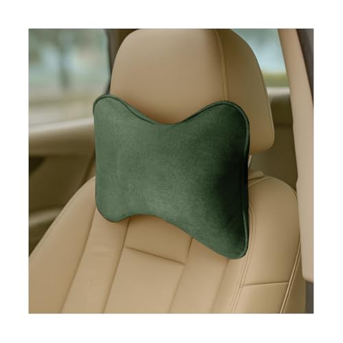 Car Headrest Pillow, Memory Foam Breathable Ergonomic Vehicle Seat Neck Pillow for Cervical Pain Relief, Soft Automotive Neck Supports Cushion, Universal for Sedan, RV, Truck (Green) - color: Green