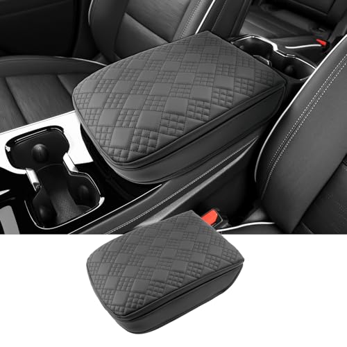 2025 2026 Enclave Center Console Cover for Buick Enclave (Preferred/Sport Touring/Avenir), Cushion &Comfy Leather Armrest Cover 2026 2025 Enclave Accessories (Padded)