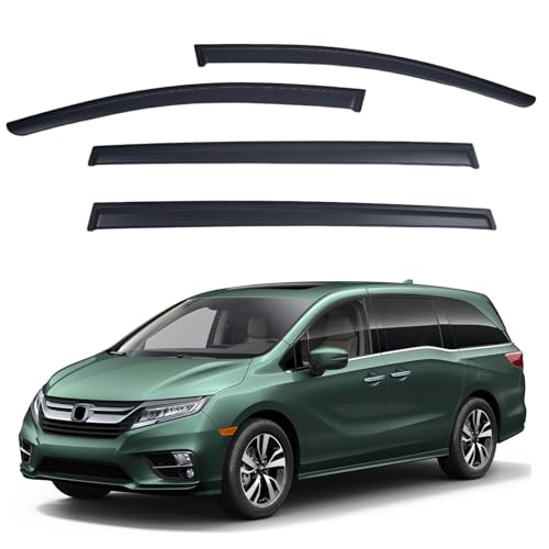 Window Visors Rain Guards fits Honda Odyssey 2018-2026, Window Wind Deflectors Vent Shades Accessories, Out-Channel, Dark Smoke 4 Pcs, 2019 2020 2021 2022 2023 2024 2025 - size: 2018-2026 Honda Odyssey