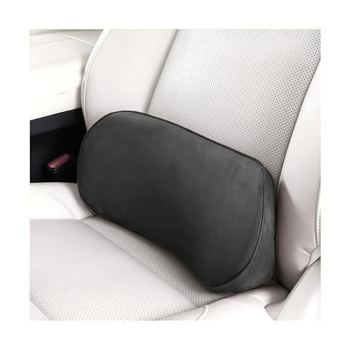 Zpana Car Lumbar Support Pillow, Memory Foam Vehicle Seat Lower Back Support Cushion for Back Pain Relief & Sciatica, Comfortable Auto Driver Seat Pad, Universal for Vehicles (Black) - color: Black