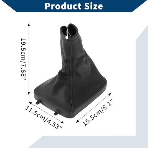 No.24430525/5738392 Gear Shift Stick Gaiter for Opel for Astra 1998-2010 Gear Stick Knob Cover Boot Shift Cover Dustproof Leather 1 Pc Black