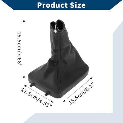 No.24430525/5738392 Gear Shift Stick Gaiter for Opel for Astra 1998-2010 Gear Stick Knob Cover Boot Shift Cover Dustproof Leather 1 Pc Black