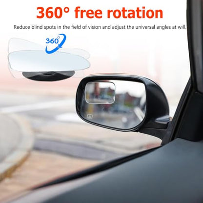 2PCS Blind Spot Mirror, Automotive Exterior Accessories, 360° Adjustable Hd Wide-Angle View For Most Cars, SUVs, Trucks (Square Mirror) - style: Square Mirror