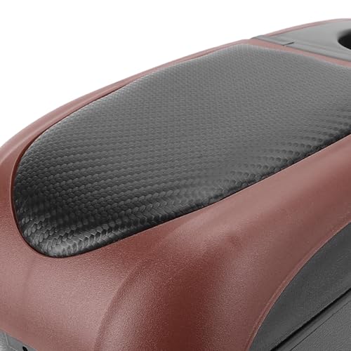 Car Armrest Box with 6 USB Charging Ports - Double Layer Console for SUV, Truck, and Car (Brown) - color: Brown