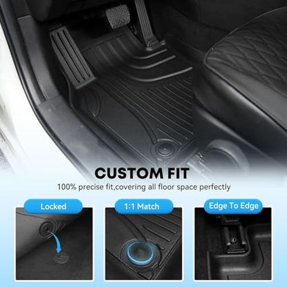 AOMSAZTO Floor Mats Compatible with Toyota Camry 2018-2024: All Weather Camry Rubber Floor Liners & Cargo Mat Set (Not fit AWD or Hybrid Models) - style: 2018-2024 | For Toyota Camry 1st & 2and Row & Cargo