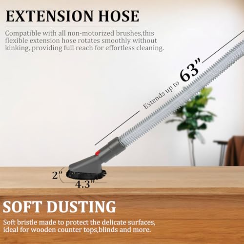 Attachment Kits for Dyson Vacuum Cleaner,Hose,Crevice Tool,Dryer Lint Vac Attachment for Dyson V15 V15s V11 V8 V9 V7 V10 V12 Detect Cyclone Absolute Cordless Handheld Vacuum Cleaner - size: All in One Cleaning Kit