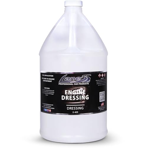 LANE'S Engine Dressing | Professional Engine Bay Cleaner and Protector Shine | Prevents Rubber Hoses Fading and Cracking | Easy to Use, Dust Resistant Degreaser & Detail Spray | 1 Gallon - size: 128 Fl Oz (Pack of 1)
