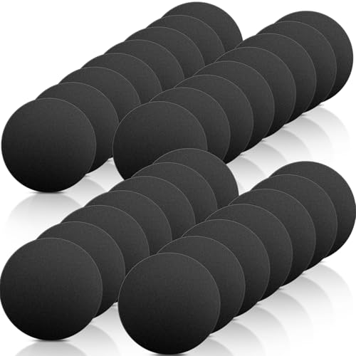 Metal Plates for Magnetic Car Phone Holder Cradle, Thin Round Steel Sheets Mount Metal Plates with Adhesive for Magnetic Phone Mount Universal Replacement Sticker Black - color: Black, size: Round 40mm-30p