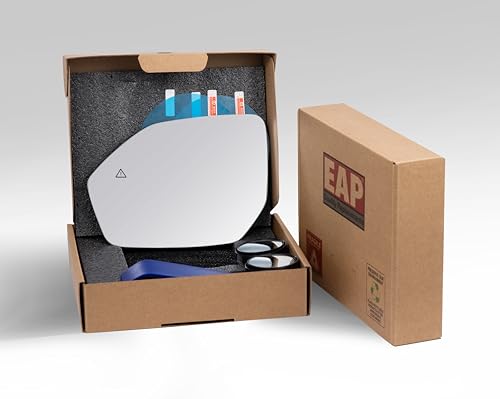 EAP Driver Side Mirror Glass Compatible with Hyundai Palisade 2022-2025, Heated with Blind Spot, Without Auto Dimming, 87621S8200 87621S8220 - color: Driver - Heated + Blind Spot 22-25