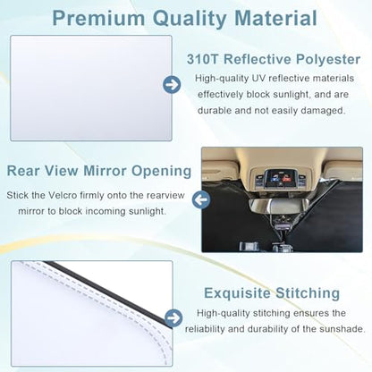 Premium Windshield Sun Shade for 2019-2025 2026 Dodge RAM 1500, Reflective 310T Material Front Window Sun Visor Blocks UV Rays Foldable Sunshade - size: 2019-2026 Ram 1500