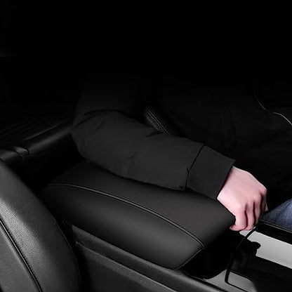 Center Console Armrest Cover for Ford Edge 2015-2024 Black