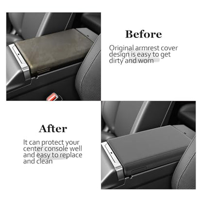 SKTU for 2026 Toyota RAV4 Armrest Cover for 2026+ Toyota RAV4 (LE/SE/XLE Premium/Woodland/XSE/Limited) Center Console Cover Toyota RAV4 2026 Accessories Rubber Console Cushion Cover-Durable - color: 2026+ RAV4 Rubber Armrest Cover