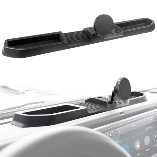 Magnetic Phone Mount Holder Fit for 2024+ Jeep Wrangler JL JLU&Gladiator JT Car Dashboard Multi-Mount Phone Holder Dash Tray for 2024 2025 Jeep JL/JT Accessories(2024+ 4X4, Not for 4XE) - color: 2024+ 4X4 (Not 4XE)