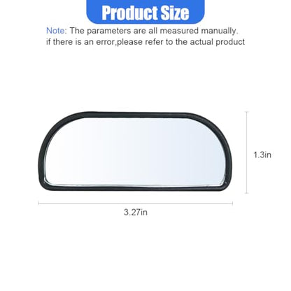 2PCS Blind Spot Car Mirrors, HD Shatterproof Glass Wide Angle Convex Side Mirror, Up&Down Adjustable, Framed Car Auxiliary Rearview Mirror for Cars SUV Truck Motorcycle & Parking(Rectangular) - size: 3R-066