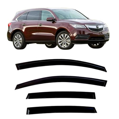 4Pcs Window Visors Vent Deflectors for Acura MDX 2014-2021 Rain Guards Shade - size: MDX 2014-2021
