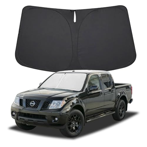 Windshield Sun Shade for Nissan Frontier 2006-2021 Front Window Sun Visor Protector Nissan Frontier Accessories Foldable Sunshade Blocks UV Rays Keeps Your Car Cooler - size: for Frontier 2006-2021