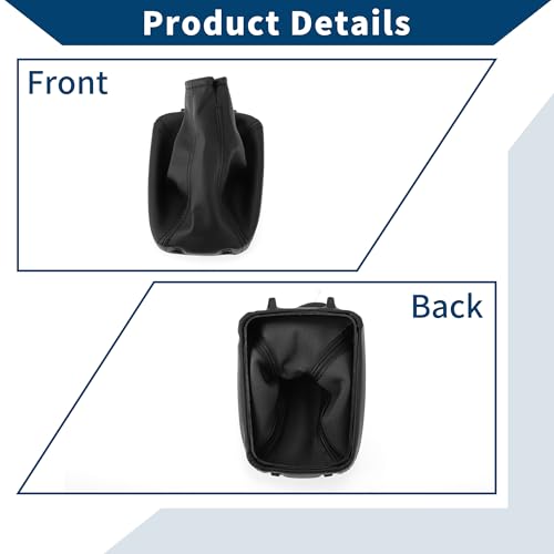 No.24430525/5738392 Gear Shift Stick Gaiter for Opel for Astra 1998-2010 Gear Stick Knob Cover Boot Shift Cover Dustproof Leather 1 Pc Black