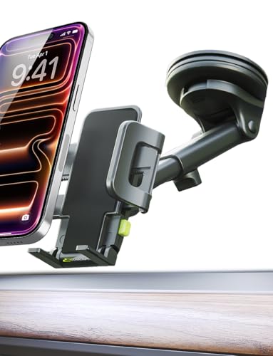 Bracketron Cell Phone Holders for Your Car - TripGrip Extend Phone Holder for Car Dashboard & Windshield, One-Hand Release, 360 Rotation, Suction Cup Car Phone Holder Mount for iPhone Android Samsung - style: Dash & Window Mount 1.0