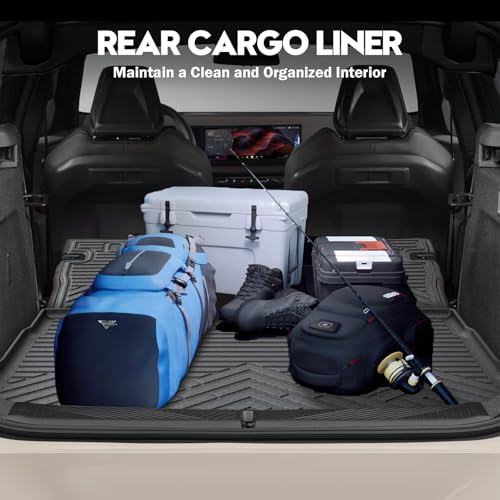 KUST Trunk Cargo Mat for 2025 2026 BMW X3, Rubber Rear Cargo Liner with Backrest Mat for X3 Accessories All Weather Protection Back Seat Protector Cover High Edge - style: X3 2025-2026 │ Trunk + Backrest Mat