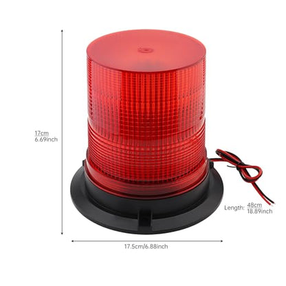Red Led Strobe Lights, 12-48V Warning Emergency Flashing Beacon Lights, 3 Modes Waterproof Flashing Safety Warning Lights for Trucks, Cars, Bus, Tractor, Mower, ATV, Golf Carts, UTV - color: Red