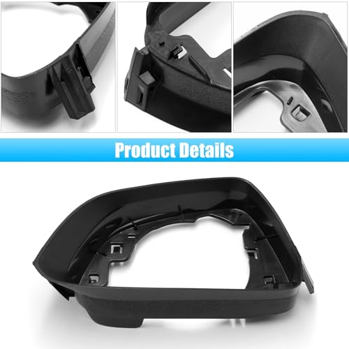 Jaronx Compatible with Tesla Model 3 Side Mirror Cover Housing 2017 2018 2019 2020 2021 2022 2023 2024 2025, Left Driver Door Wing Rearview Mirror Frame Cover Replacement for Tesla Model 3 Accessories - size: Model 3 Left