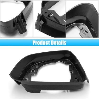 Jaronx Compatible with Tesla Model 3 Side Mirror Cover Housing 2017 2018 2019 2020 2021 2022 2023 2024 2025, Left Driver Door Wing Rearview Mirror Frame Cover Replacement for Tesla Model 3 Accessories - size: Model 3 Left