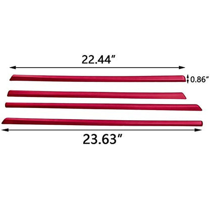 x xotic tech 4pcs Car Interior Door Molding Strip Trim Cover Compatible with BMW 3 Series F30 F31 2012 2013 2014 2015 2016 2017 2018 (Red) - color: Red