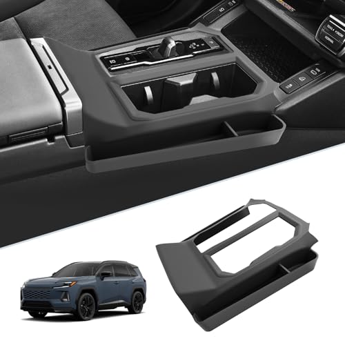 SKTU for 2026 Toyota RAV4 Gear Shift Panel for 2026+ Toyota RAV4 (LE/SE/XLE Premium/Woodland/XSE/Limited) Center Console Organizer 2026 RAV4 Accessories Rubber Passenger Side Storage Box Durable - color: 2026+ RAV4 Gear Shift Panel