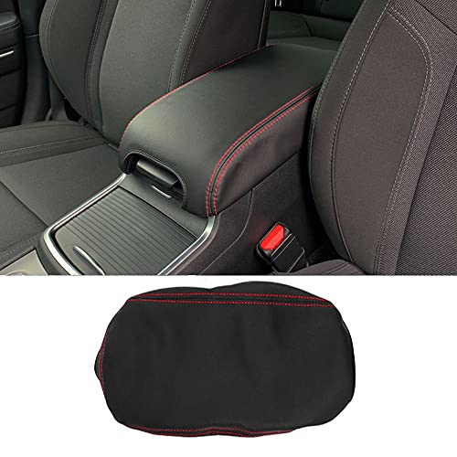 LEXLEY Armrest Box Cover Center Console Pad Waterproof Anti-Scratch Leather Protector Covers For Dodge Charger 2011-2022/Chrysler 300 2015-2022-Red Stitches - color: Red Stitches