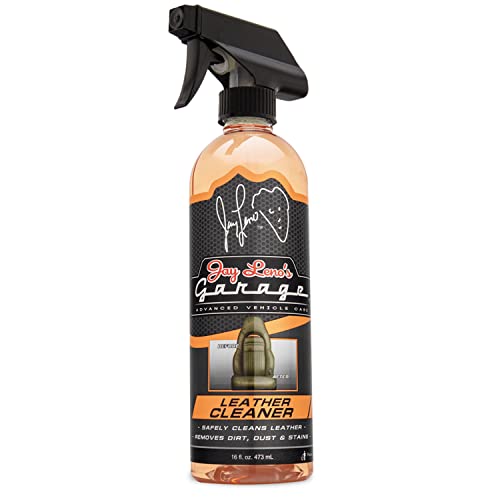Jay Leno's Garage Leather Cleaner and Conditioner for Car Interior – Advanced Car Seat Leather Cleaner and Conditioner, Auto Leather Care Kit for Interior Detailing and Upholstery Cleaning - style: Treatment Kit