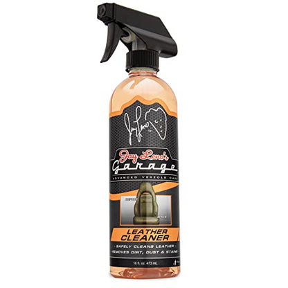 Jay Leno's Garage Leather Cleaner and Conditioner for Car Interior – Advanced Car Seat Leather Cleaner and Conditioner, Auto Leather Care Kit for Interior Detailing and Upholstery Cleaning - style: Treatment Kit