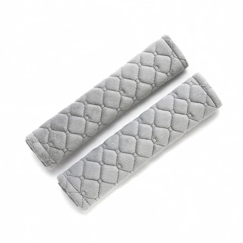 2 Pack Soft Car Seat Belt Shoulder Pads, Comfort Seatbelt Covers, Universal Fit for Cars, SUV, Backpack, Protect Neck and Shoulder from Rubbing (Grey)