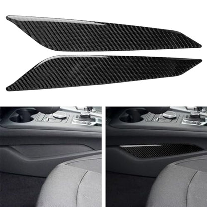 NVCNX Real Carbon Fiber Compatible with Audi B9 A4 S4 2017-2025 / A5 S5 RS5 2018-2025 2019 2020 2021 2022 2023 2024 Car Center Console Sides Panel Trim Cover Sticker Decal Interior Accessories 2PCs - color: Center Console Sides Panel Trim