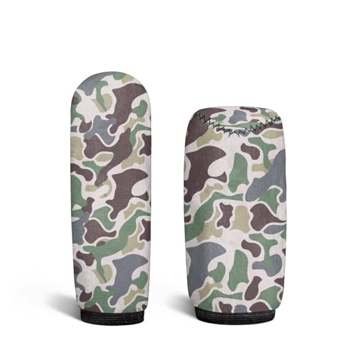 Handbrake and Gear Shift Knob Cover 2 Piece Automobile Hand Brake Cover Car Interior Accessories - color: Brown Duck Camo