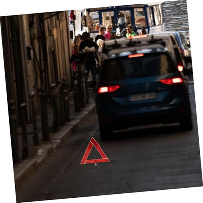 Holibanna Triangle Warning Sign for Car Portable Emergency Reflective Safety Triangle Roadside Alert Tool Design for Roadside Safety