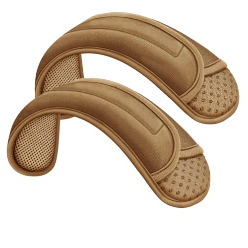 ZINZ 2-Pack Universal Shoulder Pad with Ultra Thick Cushion for Bag Luggage Bag Crossbody, Plus Long & Anti-Slip & Breathable,Khaki - color: Khaki