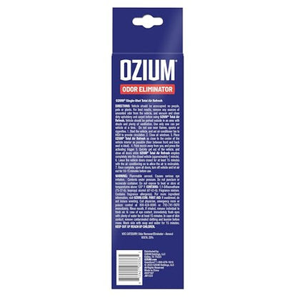 Ozium Air Sanitizer, 2 oz Car Fogger: Single-Shot Smoke Odor Eliminator & Car Air Freshener (New Car Smell, 4 Packs)