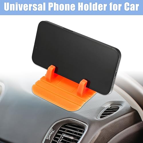 X AUTOHAUX Phone Holder for Car Universal Anti-Slip Dashboard Car Vehicle Cellphone Mobile Phone Pad GPS Mounting Mat Orange - color: Orange