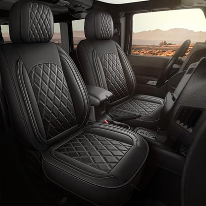 MIROZO Tacoma Seat Covers Black,Waterproof Truck Seat Covers Fits for 2016-2023 Toyota Tacoma Crew Cab,Automotive Seat Cover Full Set,Pickup Cushion Front & Rear Seat Cover Set(Black, Full Set) - color: Black, size: Full Set（2016-2023 Tacoma）