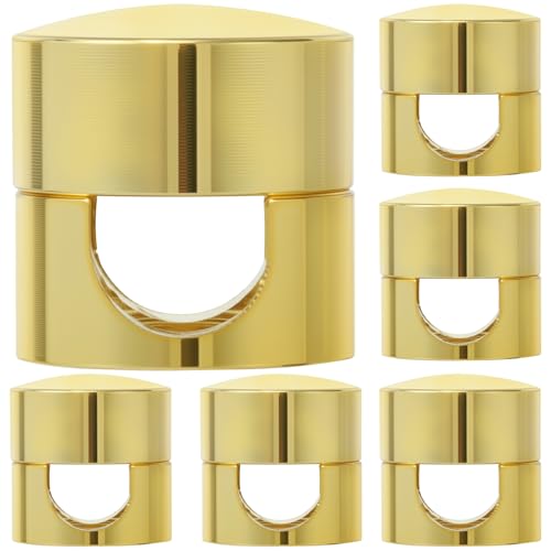 SmallCat 6 Sets Charger Holders for Cords, Gold Adjustable Cable Anchor Holders, Adhesive Metal Cord Clips, Cable Management Wire Organizers for Desk, Office, Nightstand - color: Gold, 6 sets
