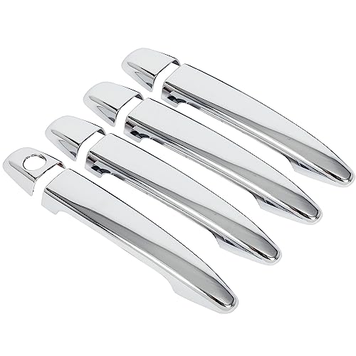 OCPTY 4PCS Door Handle Covers for 2008-2011 for Lexus GS450h/GS460,2003-2009 for Lexus GX470,2003-2009 for Toyota 4Runner,2006-2011 for Toyota Avalon Exterior Driver Side & Passenger Side Chrome