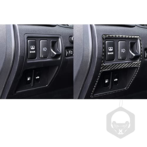 NVCNX Real Premium Carbon Fiber for Lexus IS250 is 250 IS350 2006-2013 2007 2008 2009 2010 2011 2012 / IS250C IS350C 2010-2015 Accessories Car Rear Trunk Switch Frame Cover Interior Trim Sticker 1PC - color: Rear Trunk Switch