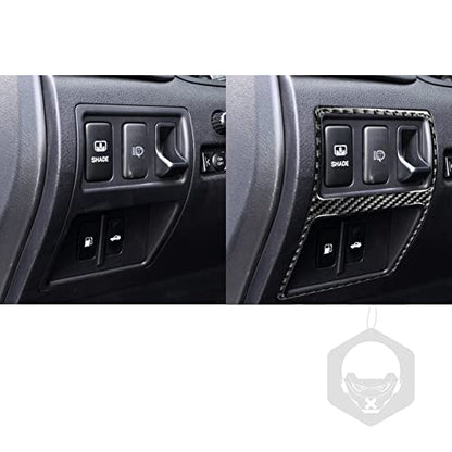 NVCNX Real Premium Carbon Fiber for Lexus IS250 is 250 IS350 2006-2013 2007 2008 2009 2010 2011 2012 / IS250C IS350C 2010-2015 Accessories Car Rear Trunk Switch Frame Cover Interior Trim Sticker 1PC - color: Rear Trunk Switch